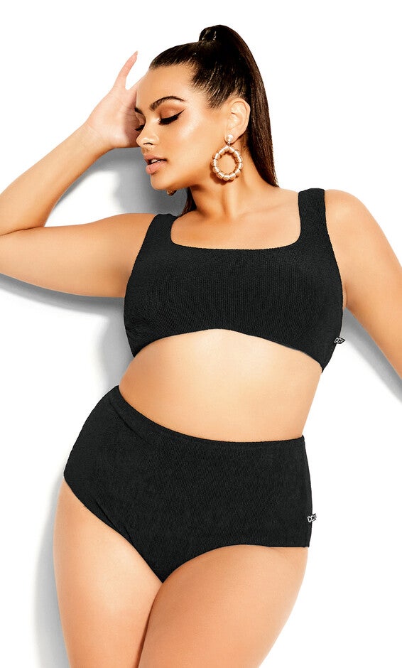 Izzy Underwire Bikini Top - black, BLACK, hi-res image number 0