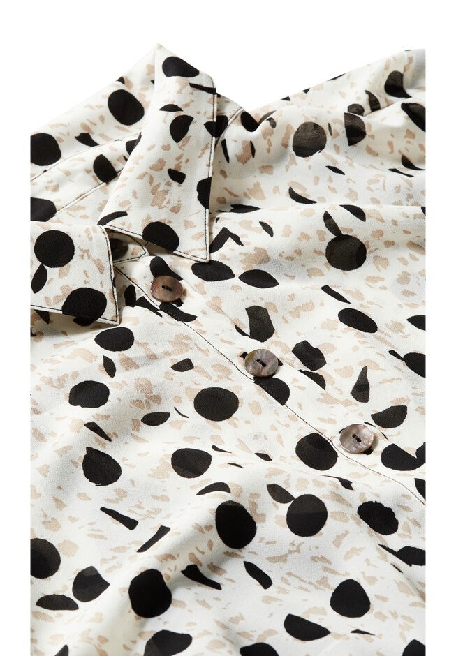 Rylee Print Dress, WHITE NOISE, alternate image number null