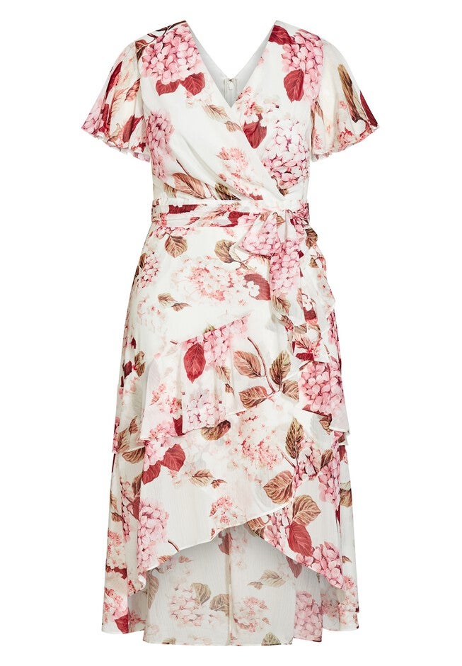 Flirty Tier Print Maxi Dress - ivory, WHITE, alternate image number 3