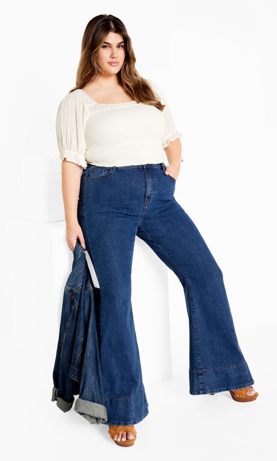 Aurora Plain Top - ivory, BEIGE, alternate image number null