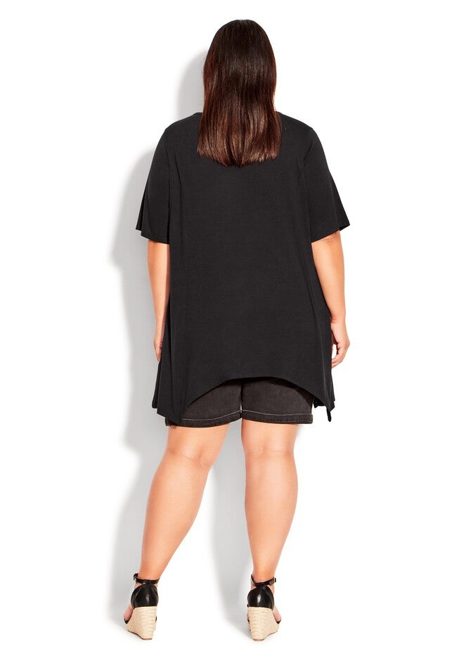 Knotted Cage Tunic, BLACK, alternate image number null