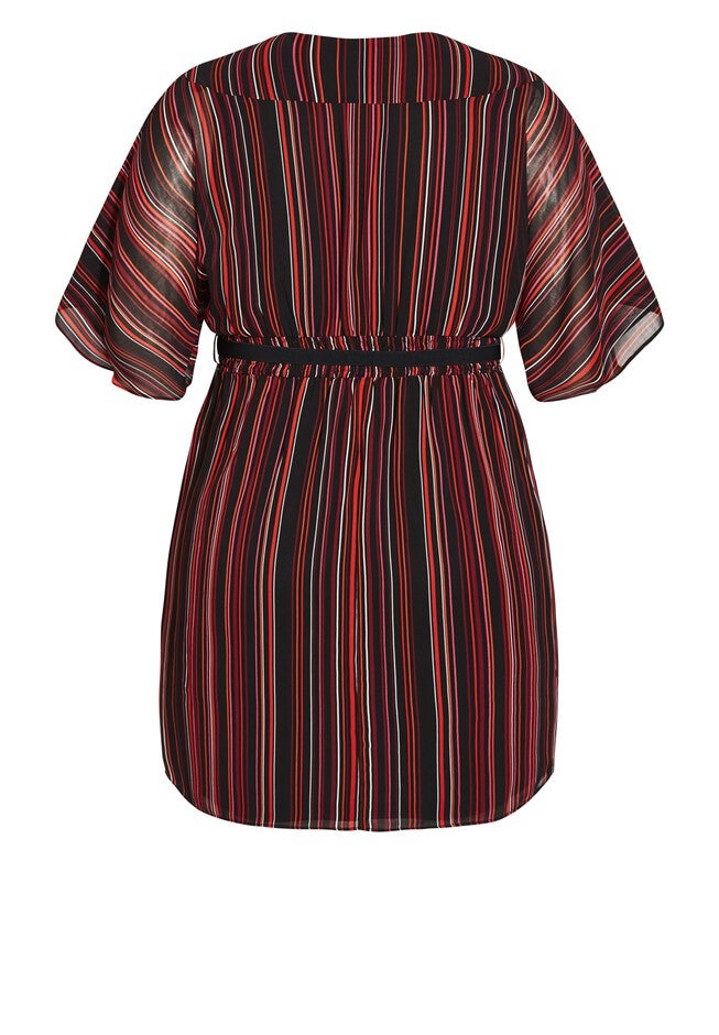 Amber Wrap Dress - black, BLACK, alternate image number null
