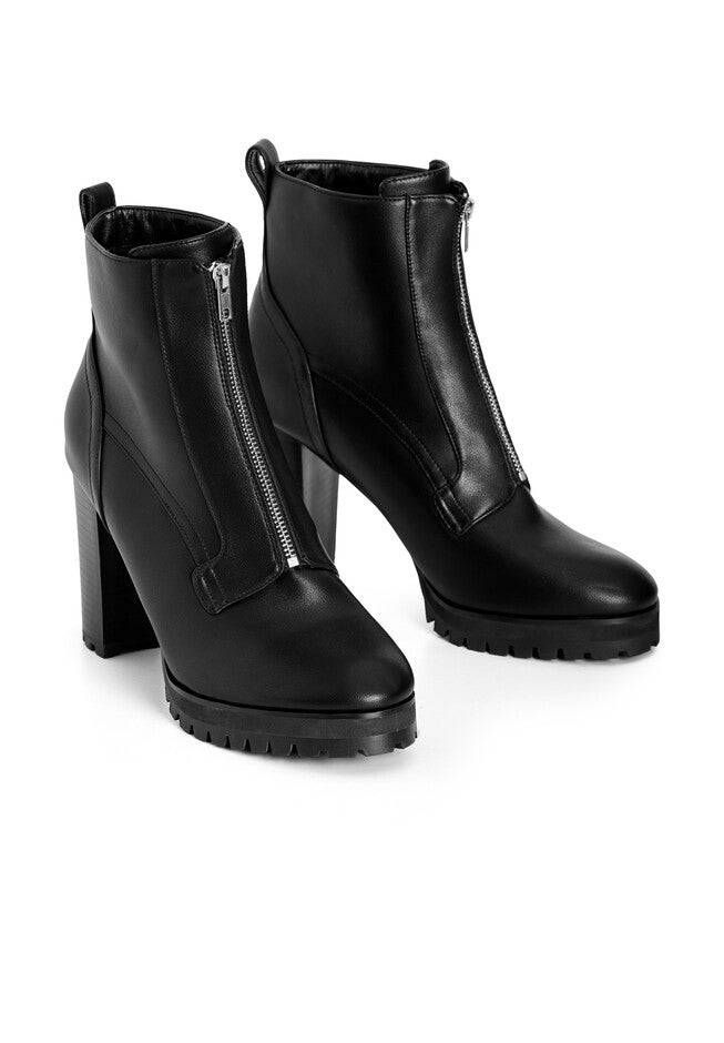 WIDE FIT Fern Ankle Boot - black, BLACK, alternate image number null