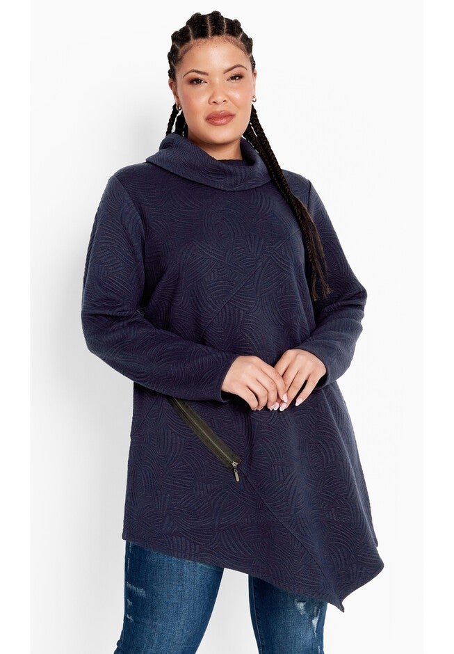 Tilly Textured Tunic, NAVY, hi-res image number null
