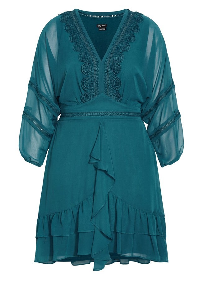 Sweetheart Dress - teal, GREEN, alternate image number 4