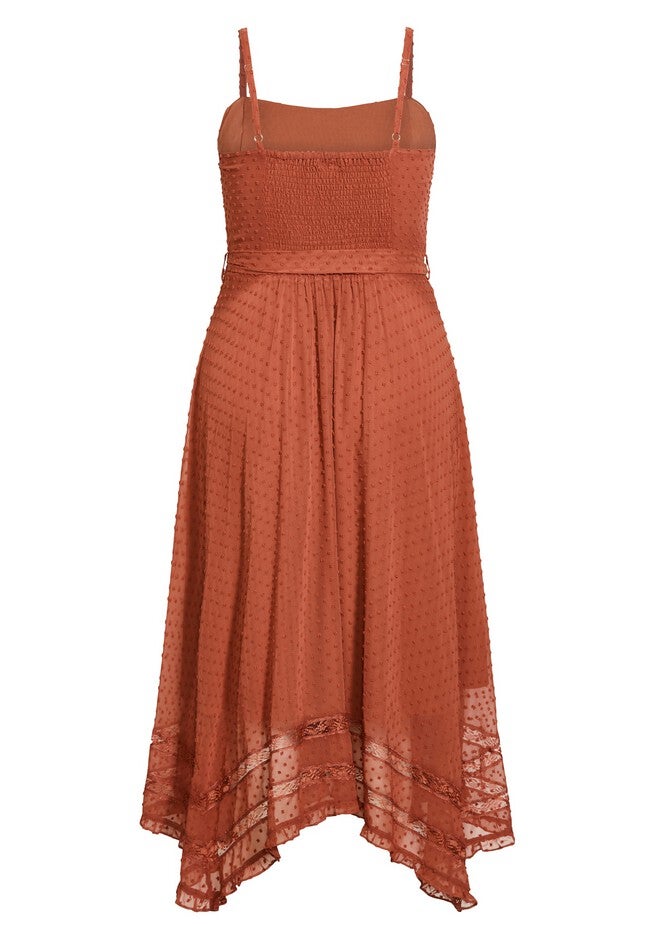 Flirty Nature Dress - cinnamon, BROWN, alternate image number 3