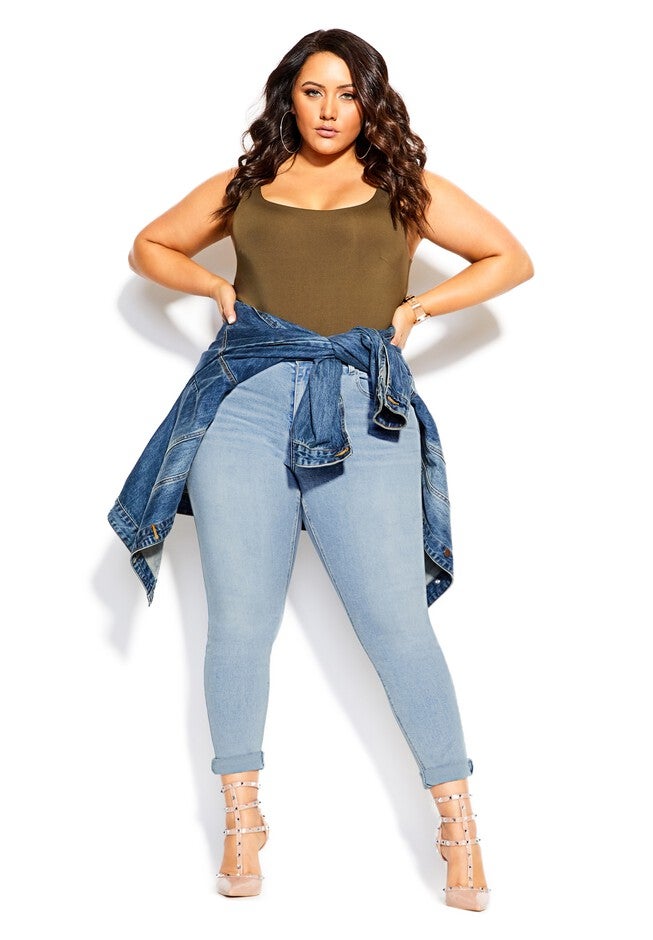 Harley Lover Skinny Jean - sky, BLUE, alternate image number null