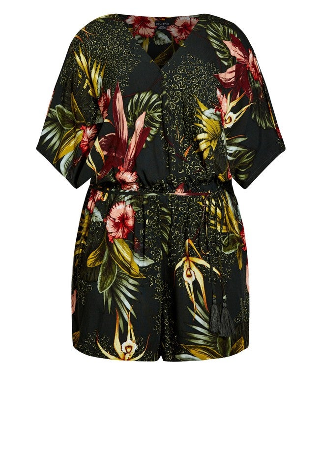 Phuket Love Romper - khaki, BLACK, alternate image number 4