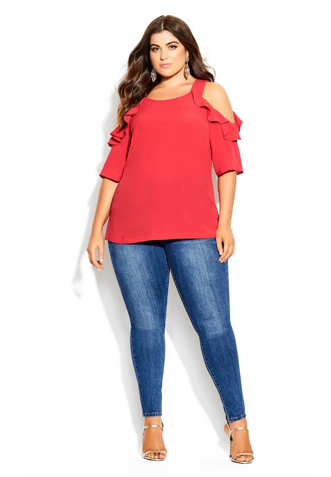 Wild Sleeve Top - raspberry, PINK, hi-res image number null