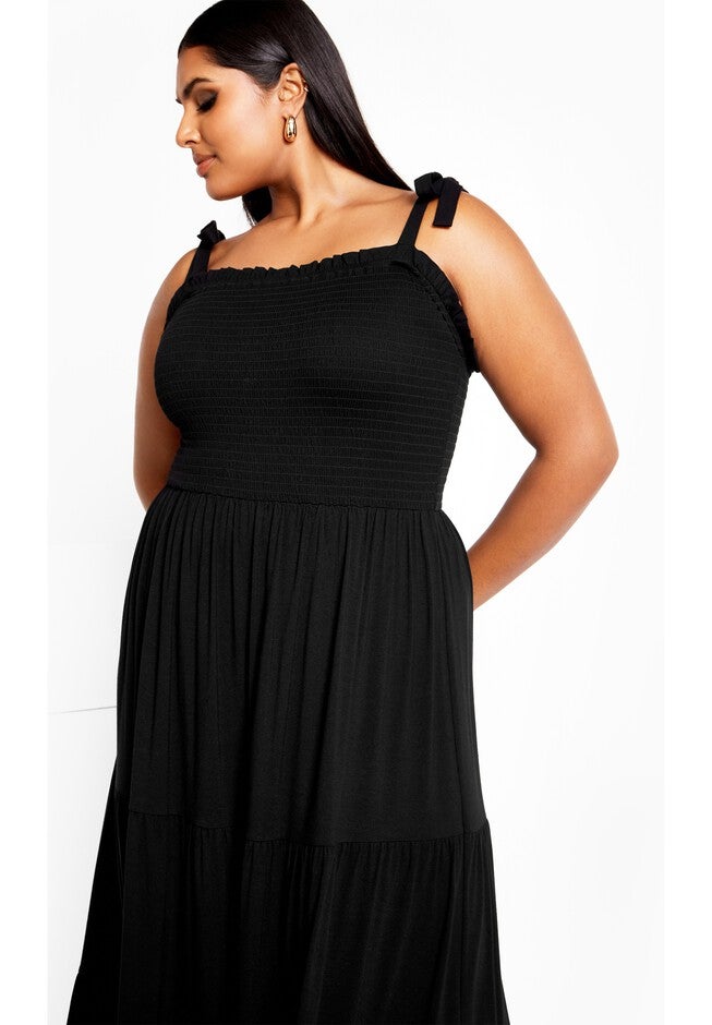 Miley Dress - black, BLACK, alternate image number null