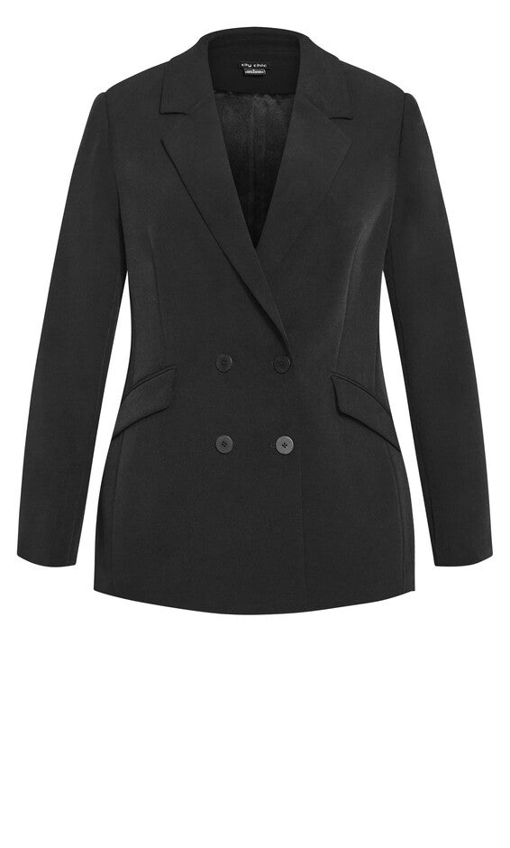 Oversized Alexis Blazer Jacket - black, BLACK, alternate image number null