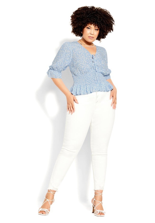 Cecillia Top - blue, BLUE, on-hover image number 1
