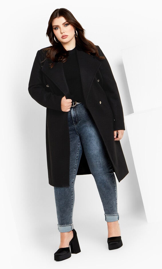 Sassy Military Coat - black, BLACK, alternate image number 4