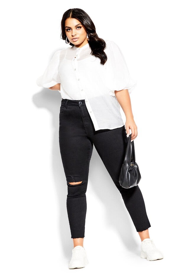 Diamond Affair Top - ivory, WHITE, hi-res image number 0