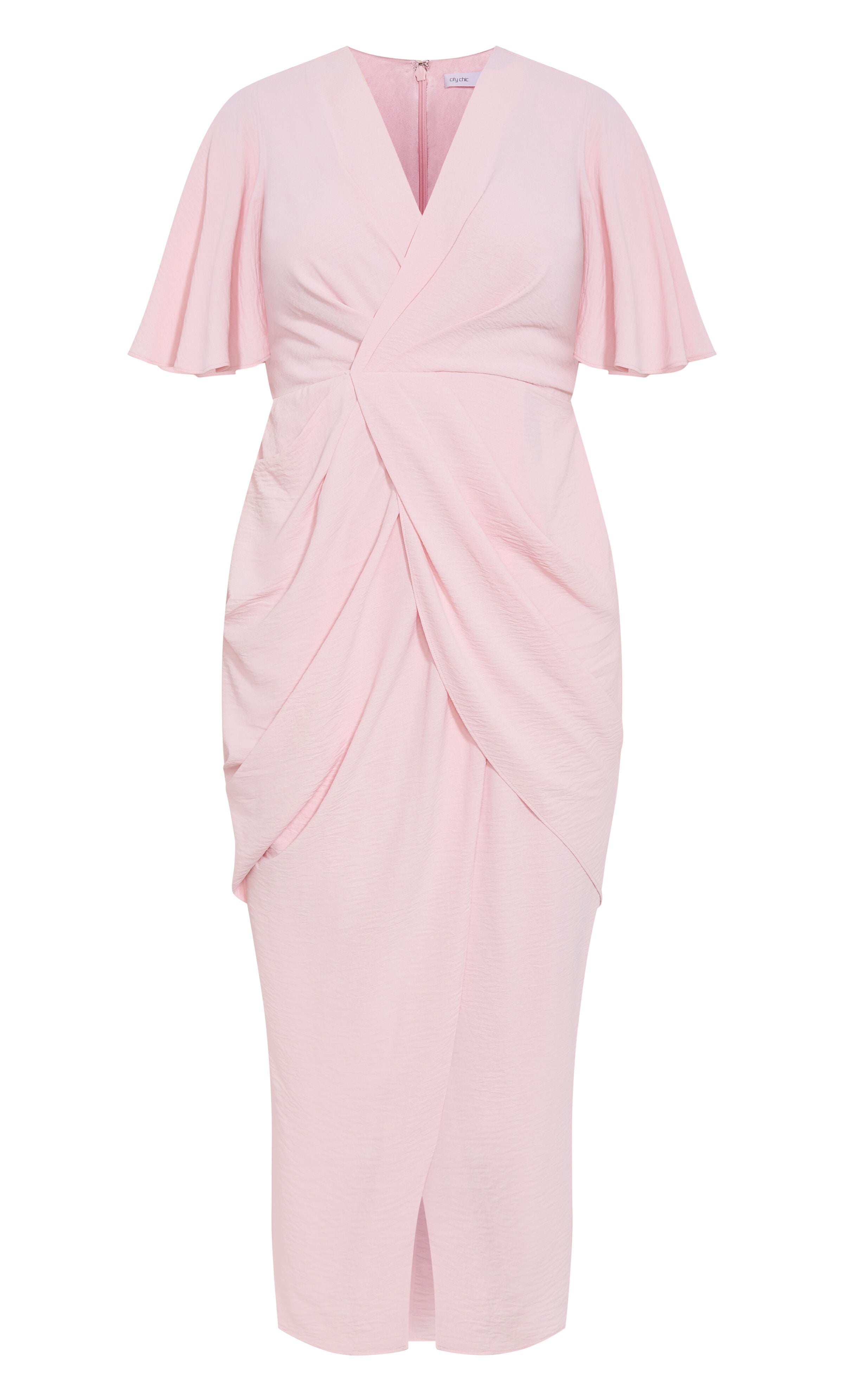 Braelynn Drape Maxi Dress, PINK, alternate image number 4