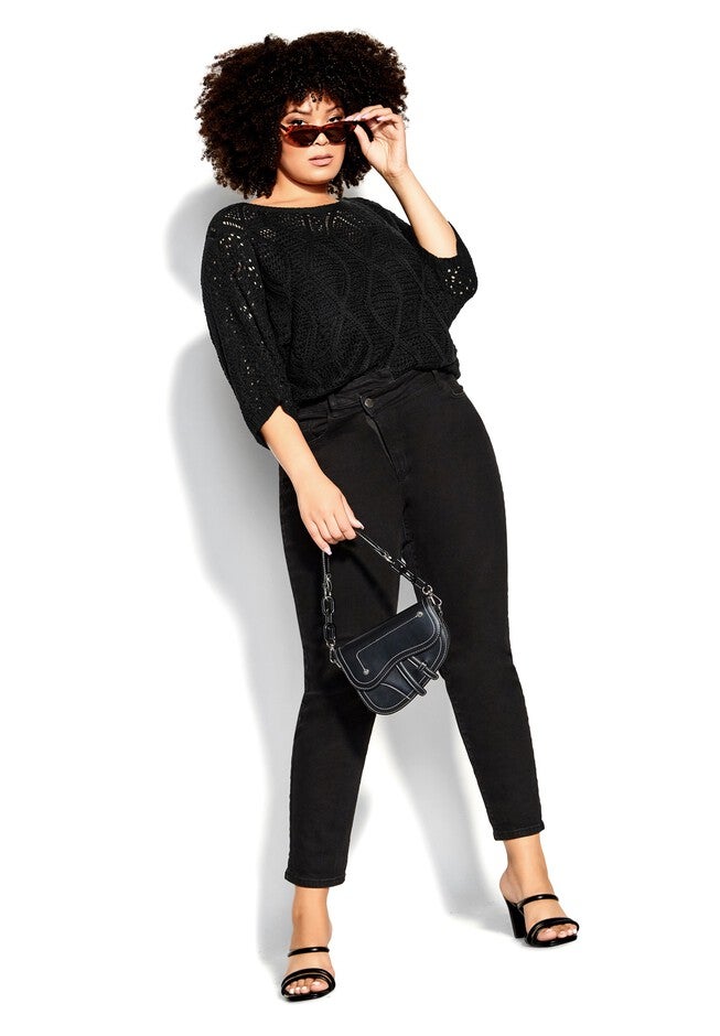 Mila Sweater - black, BLACK, on-hover image number null