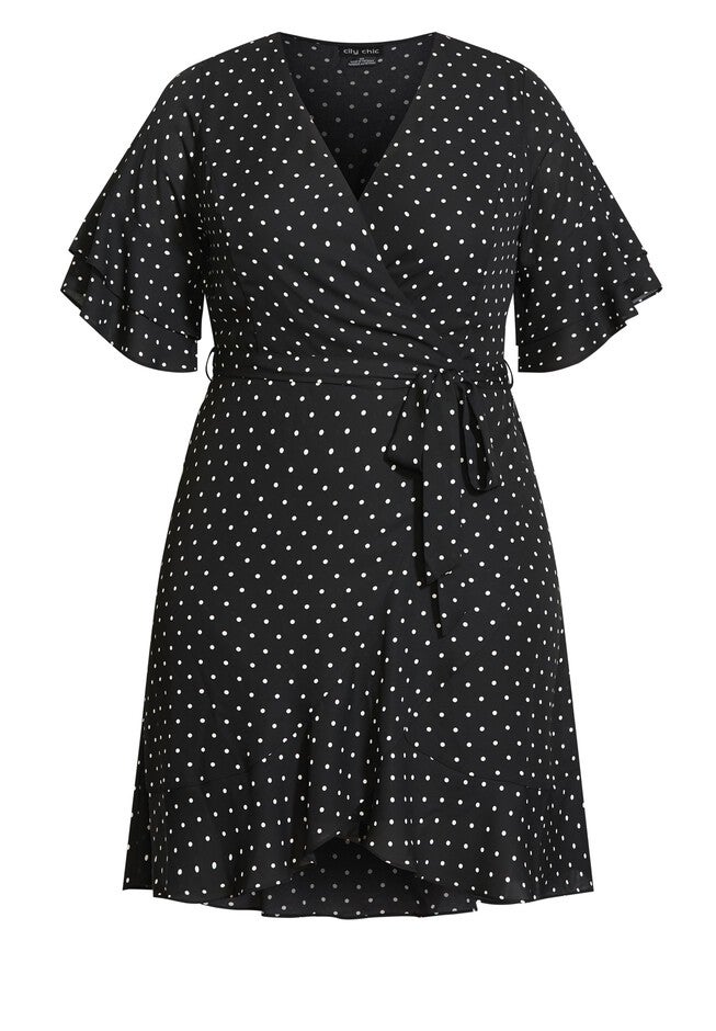 Isabella Print Dress - black, BLACK, alternate image number null