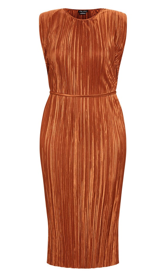 Alexis Dress - bronze, BRONZE, alternate image number 3