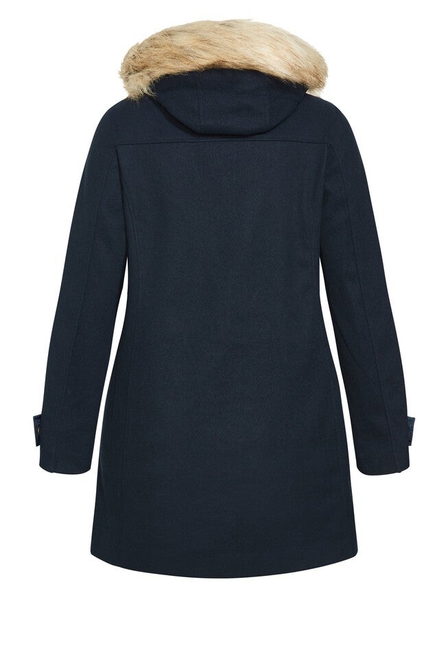 Voyager Faux Wool Coat, NAVY, alternate image number 5