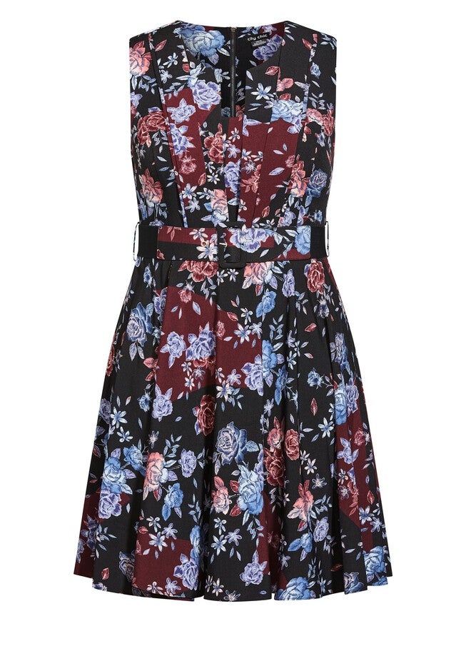 Samantha Dress - black, RED, alternate image number null