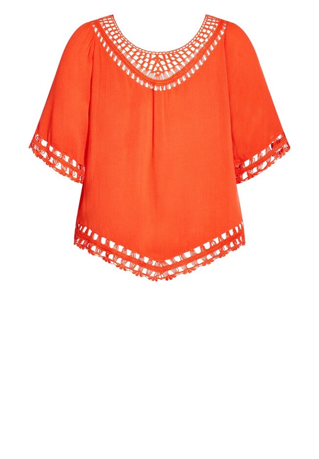 Island Catalina Top - tigerlily, ORANGE, alternate image number 3