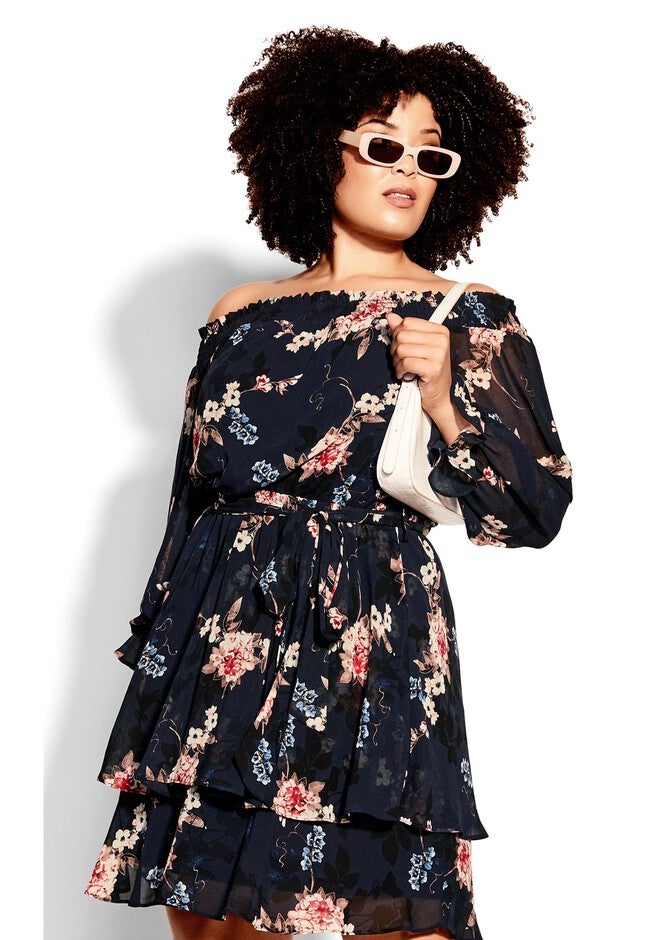 Odette Dress - navy, BLUE, alternate image number null