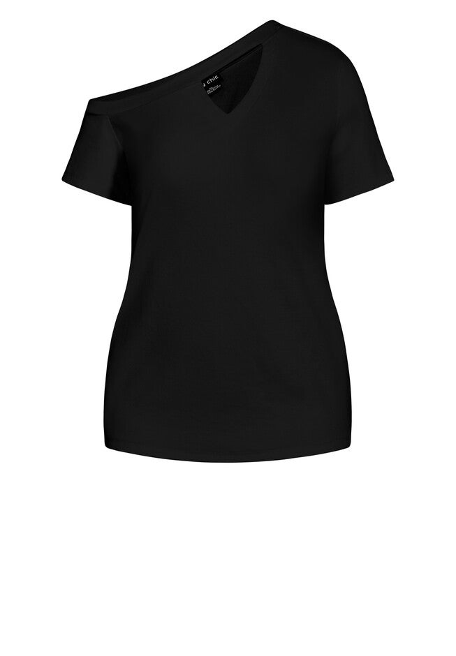 Hamptons Tee - black, BLACK, alternate image number 4