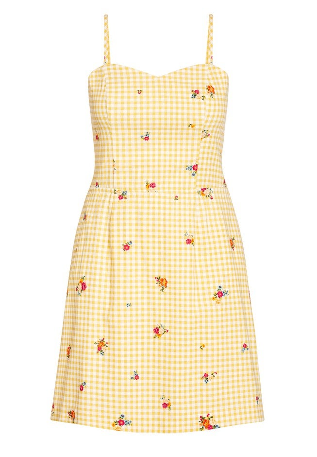 Eleanor Dress - yellow, YELLOW, alternate image number 2