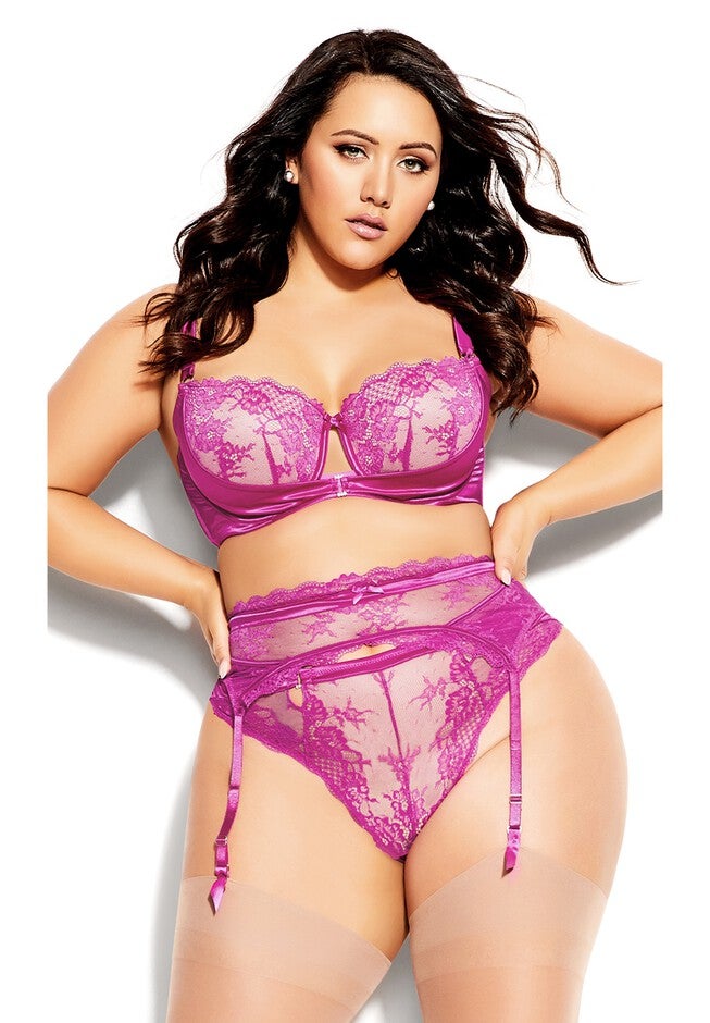 Alina Garter Belt - bright rose, PINK, hi-res image number null