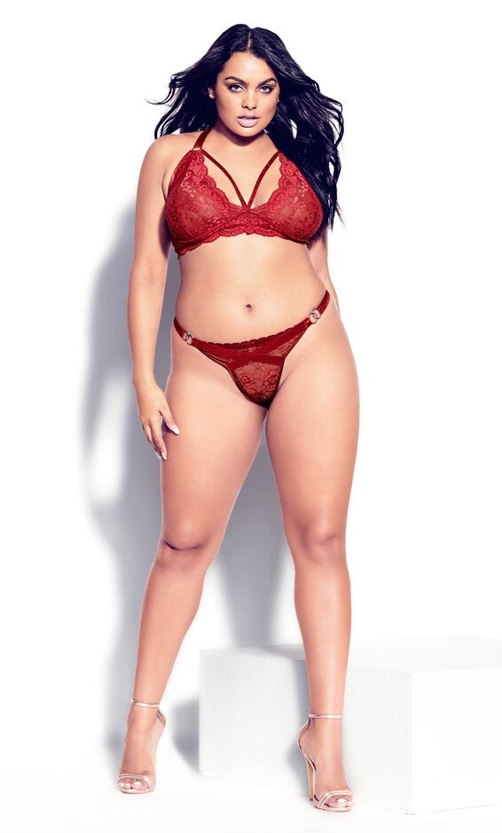 Sophie Strappy Bralette - shiraz, RED, hi-res image number 0