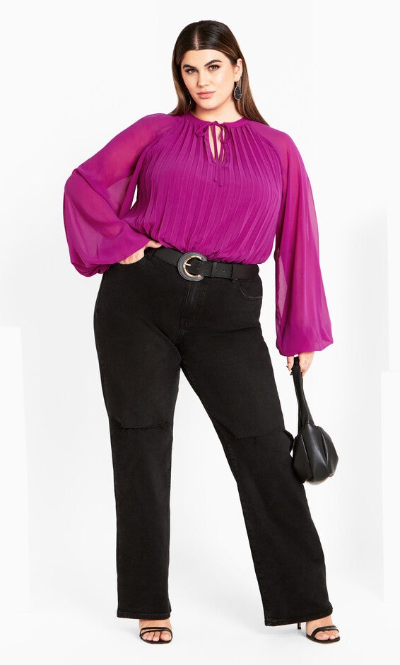 Crysta Top - magenta, PURPLE, alternate image number 6