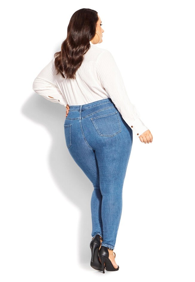 Harley Classic Skinny Jean - sapphire denim, SAPPHIRE, on-hover image number null