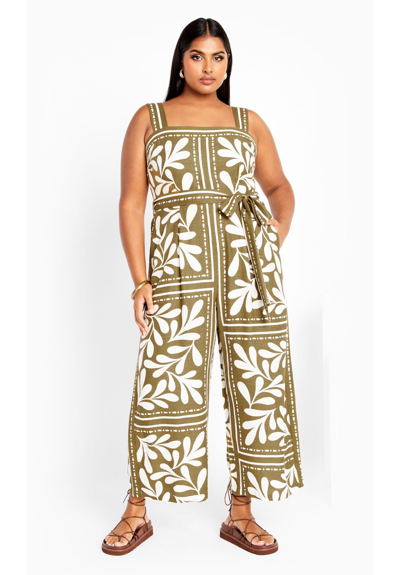 Modern Muse Jumpsuit - juniper, GREEN, on-hover image number 1