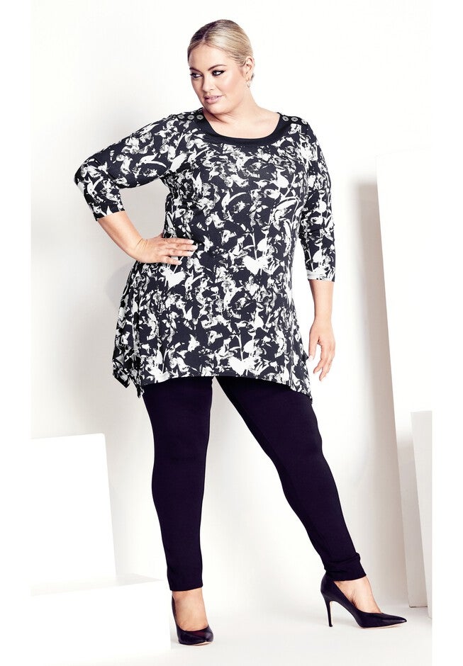 Pamela Print Tunic, SILHOUETTE, hi-res image number null
