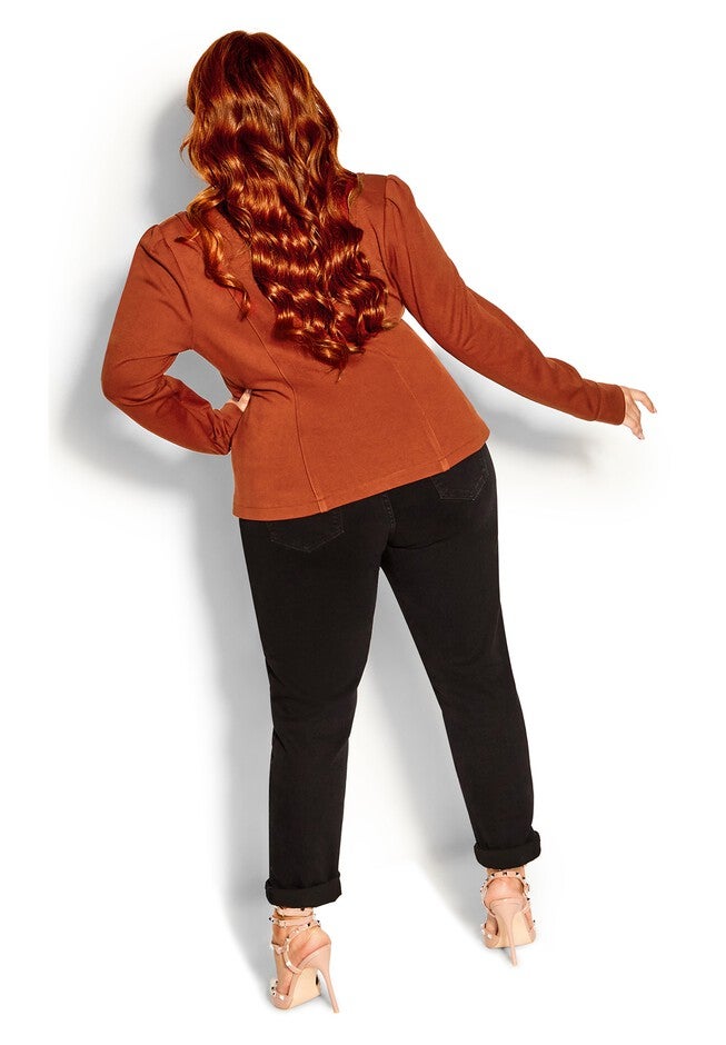 Piping Praise Jacket - ginger, ORANGE, alternate image number 2