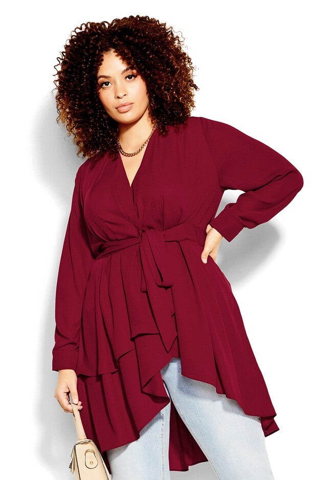 Shibara Top - ruby, RED, hi-res image number null