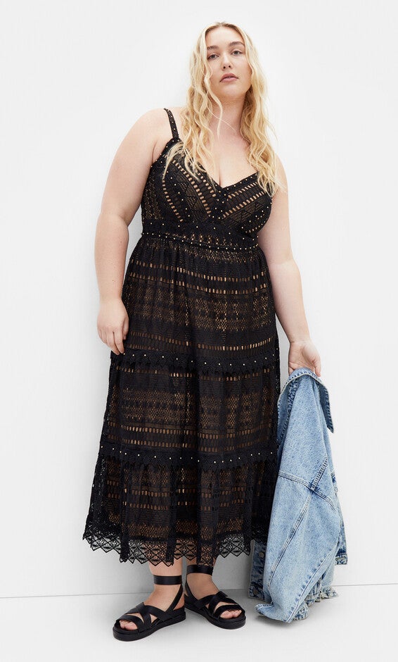 Mia Lace Dress - black, BLACK, hi-res image number 0