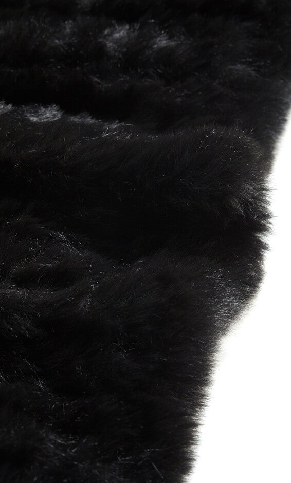 Eve Faux Fur Vest - black, BLACK, alternate image number 4
