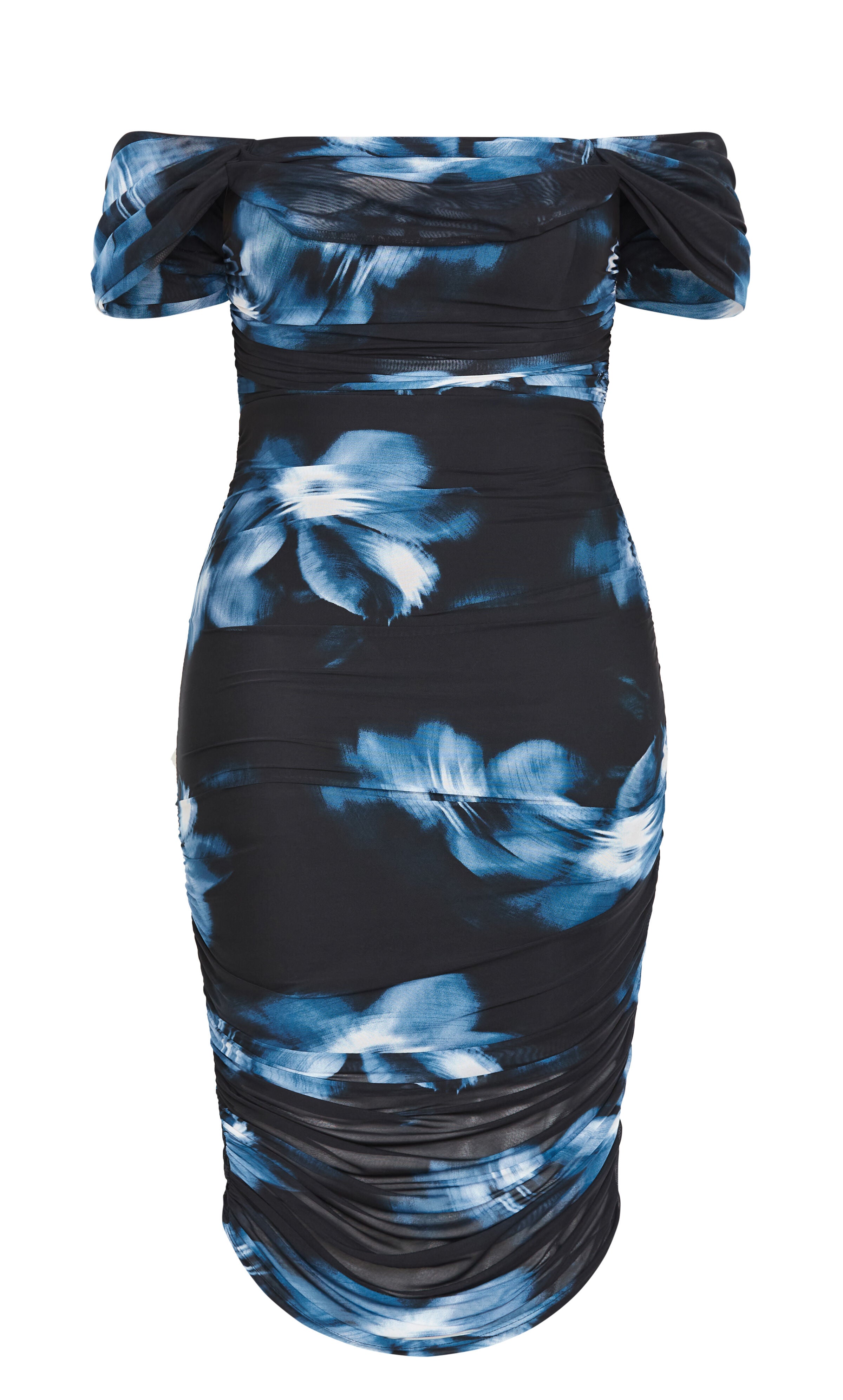 Jazmin Print Dress - teal print, BLUE, alternate image number 3