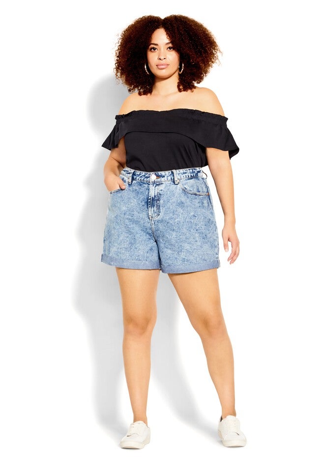 Denim Lounge Short - vintage wash, BLUE, on-hover image number null