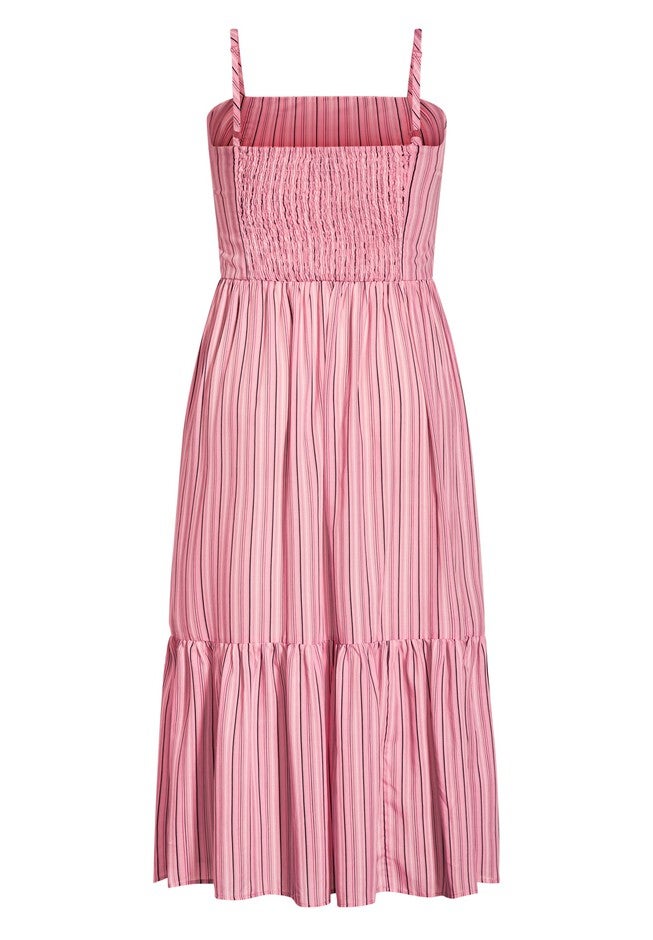 Stripe Swish Maxi Dress - blush, PINK, alternate image number null