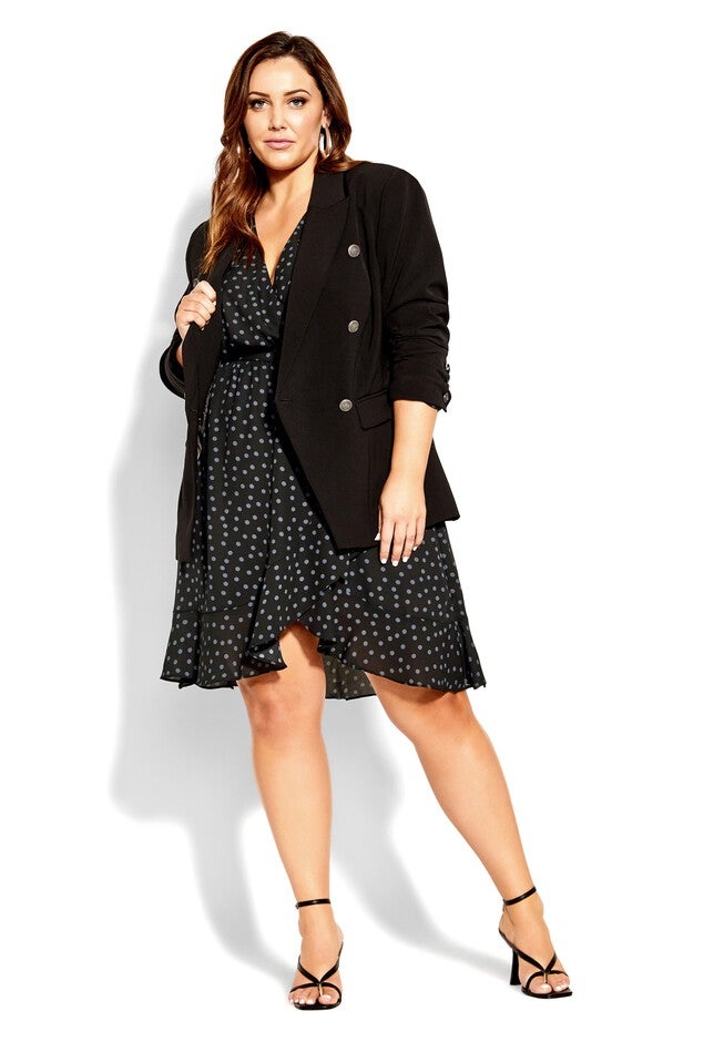 Amber Spot Dress - slate, GREY, on-hover image number null