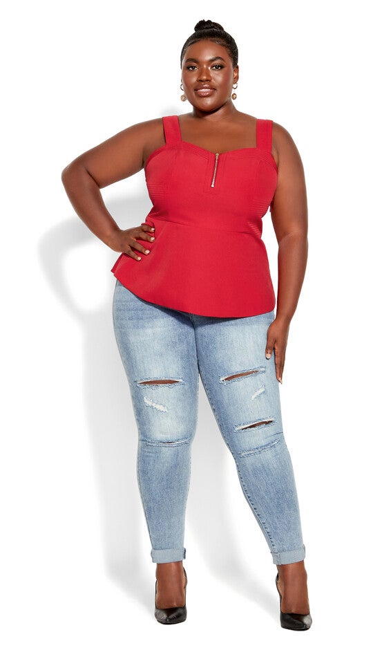 Sassy Class Top - cherry, RED, alternate image number null