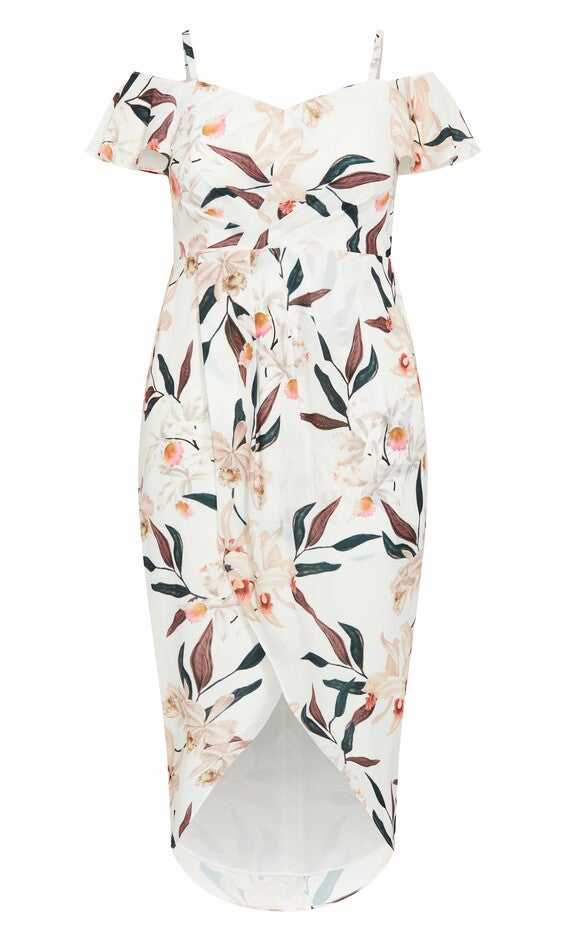 Sweet Orchid Maxi Dress - ivory, WHITE, alternate image number 4