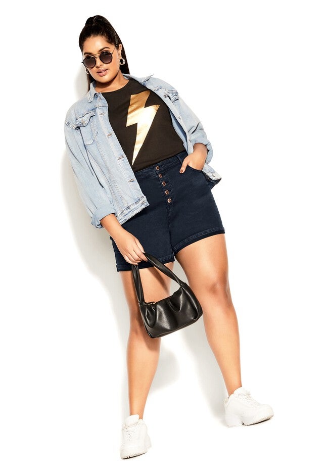 Serene Denim Short - midnight, BLUE, on-hover image number null