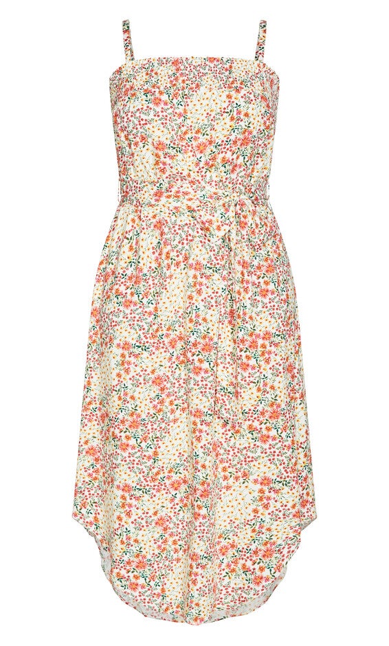 Tamika Print Dress - ivory, WHITE, alternate image number null