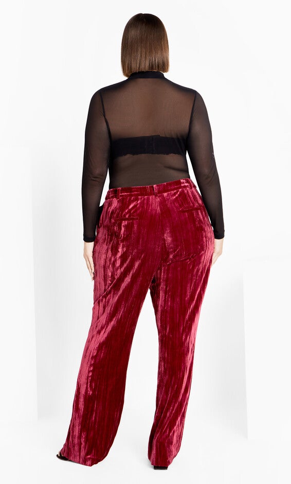 Crushed Pant - cabernet, RED, alternate image number 3