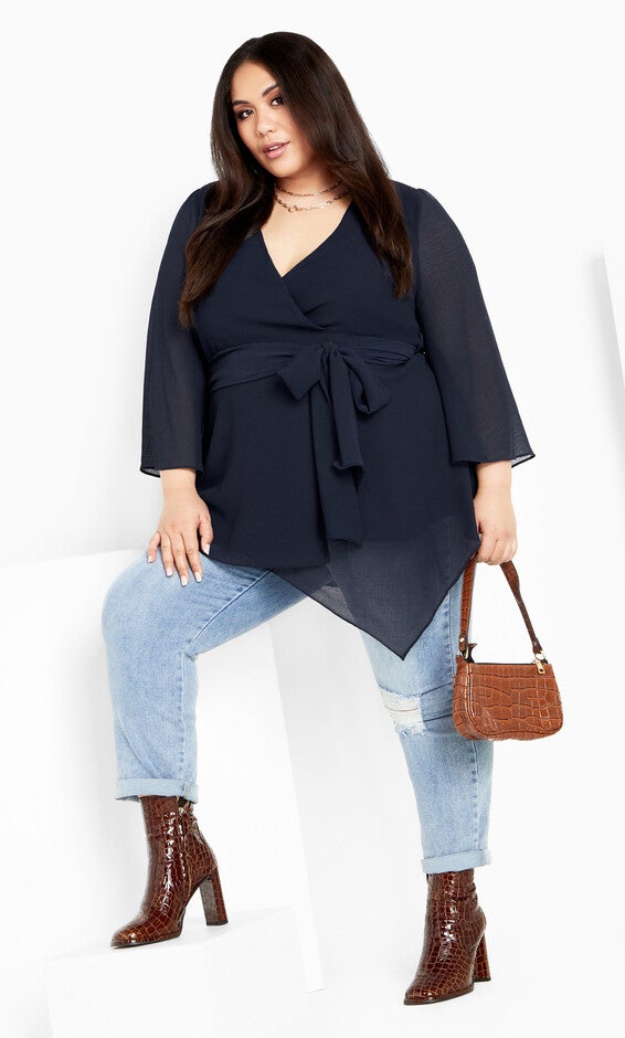 Arya Top - navy, BLUE, alternate image number 2