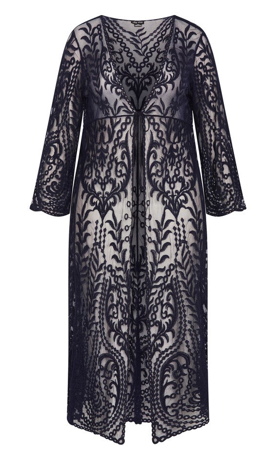Pretty Thing Duster - navy, NAVY, alternate image number 4