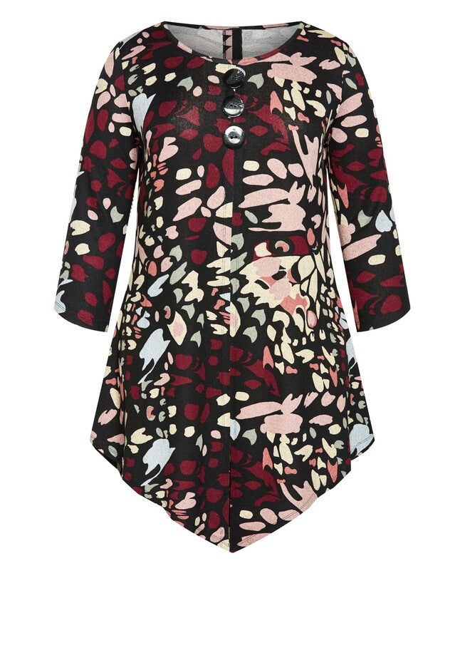 Rylee Hacci Print Tunic, BUTTERFLY EFFECT, alternate image number null
